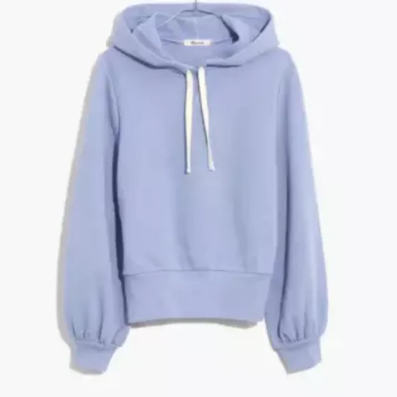 Madewell Tops Madewell Bubble Sleeve Hoodie Poshmark